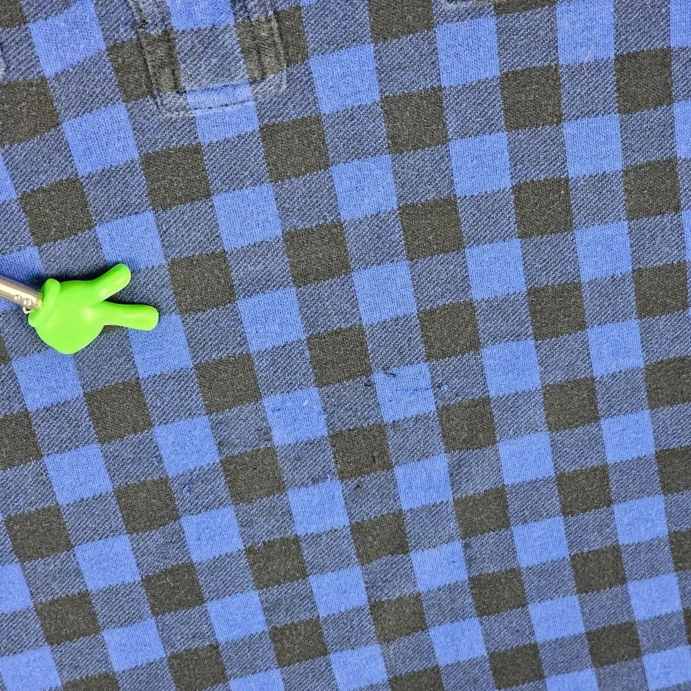 Polo Ralph Lauren Rugby Flannel Shirt Men's XL Plaid Long Sleeve Half‎ Button-Up